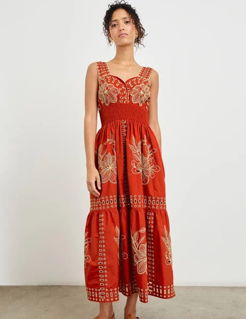 Rails fawn dress - terracotta