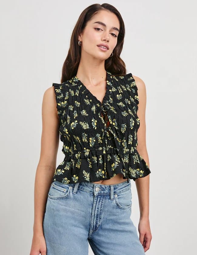 Rails martine top - dark amaryllis