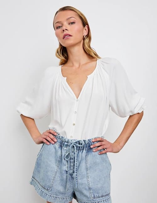 Rails mariah shirt - pearl