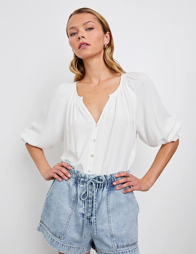 Rails mariah shirt - pearl