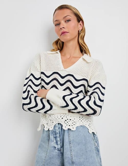 Rails louise jumper - wave stripe