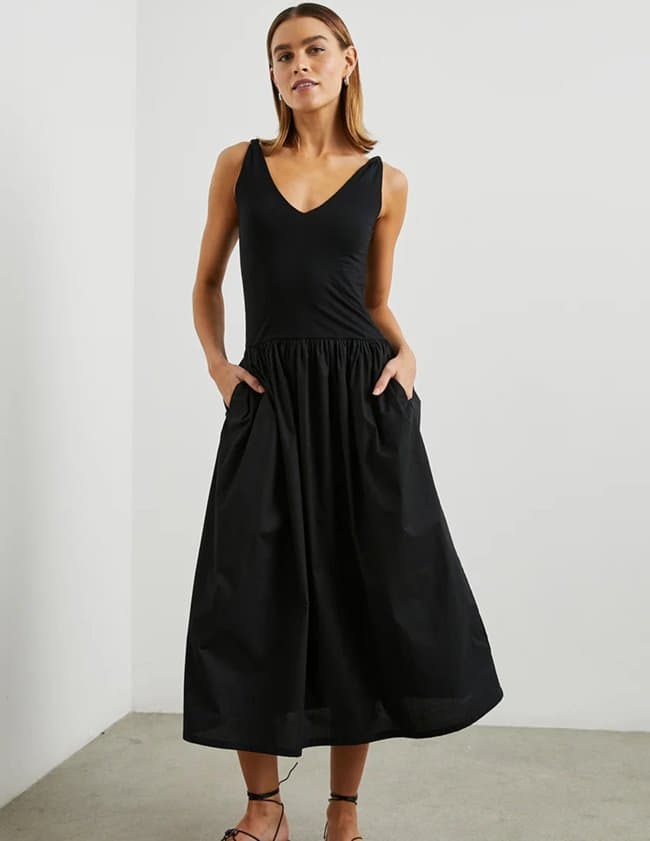 Rails franca dress - black