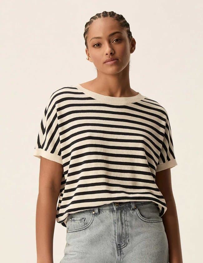 Des Petits Hauts alexi top - navy stripe