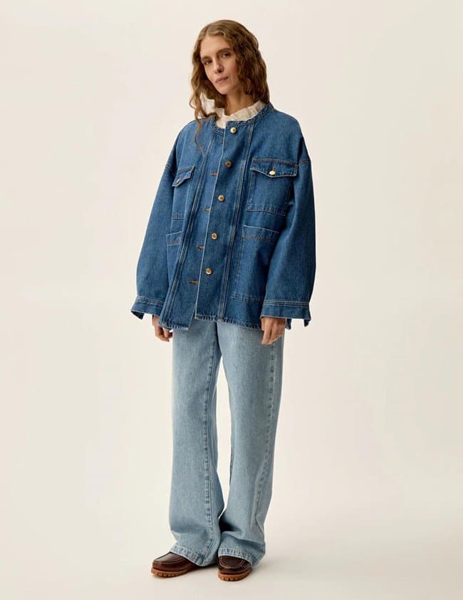 Des Petits Hauts lousse jacket - blue