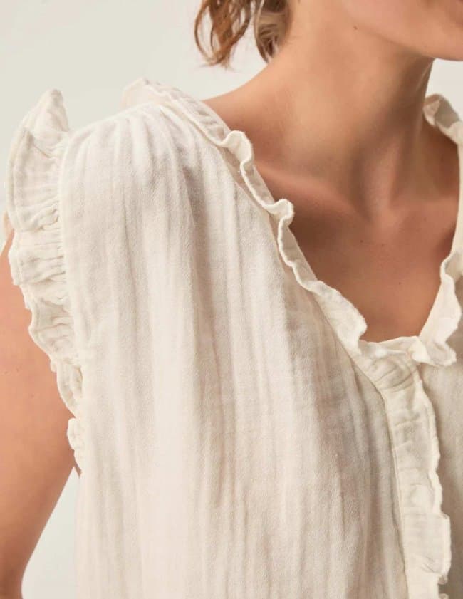 Des Petits Hauts soprano top - ecru back