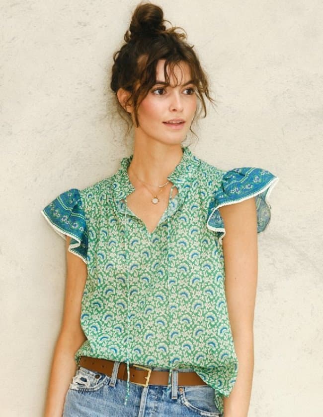 M.A.B.E APPAREL dana top - green
