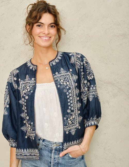 M.A.B.E APPAREL eden jacket - indigo