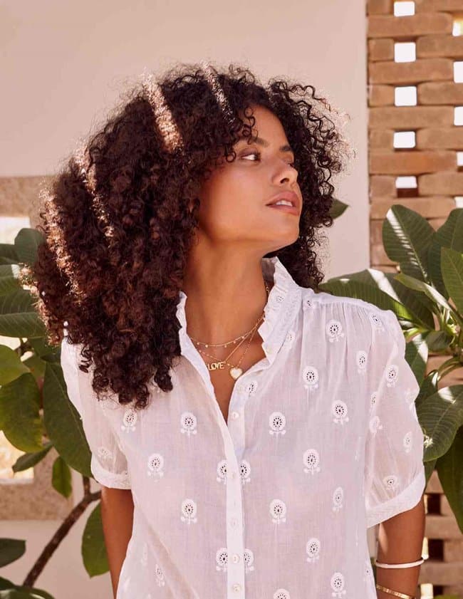 M.A.B.E APPAREL frani top - white back