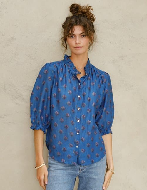 M.A.B.E APPAREL lindi top - blue