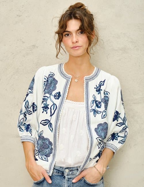 M.A.B.E APPAREL lucia jacket - blue