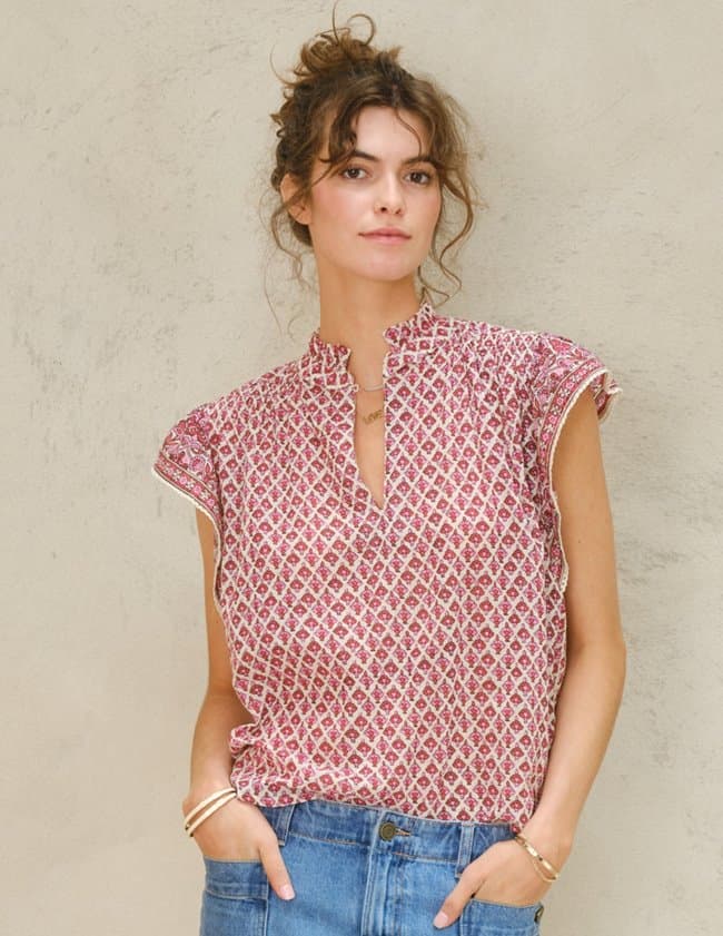 M.A.B.E APPAREL viti top - pink