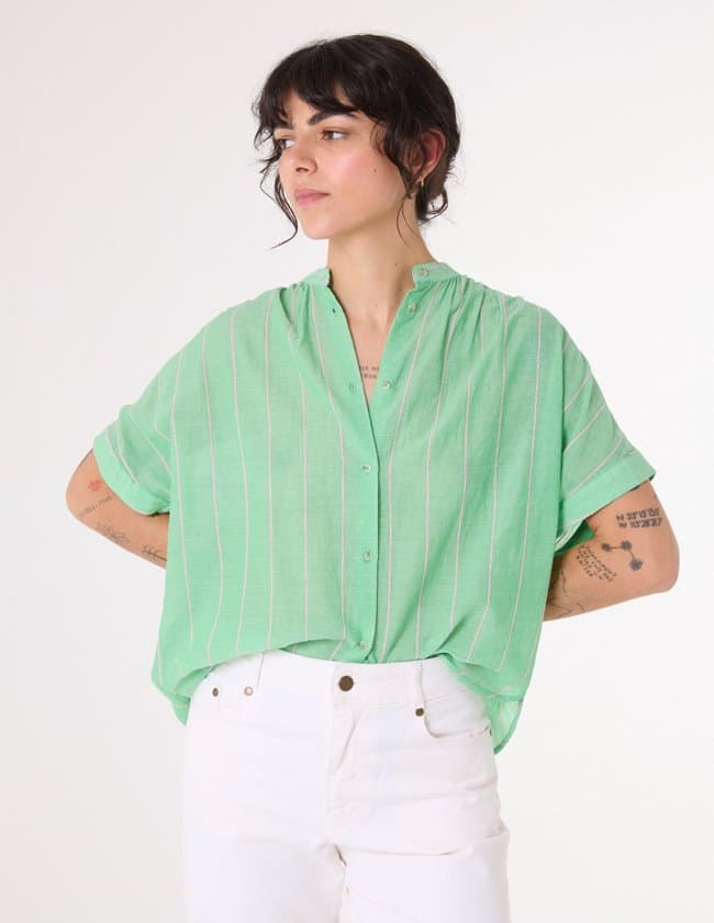 Sacrécoeur louison blouse - green