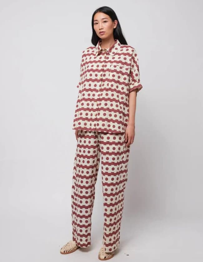 Bobo Choses geometric trousers - brown