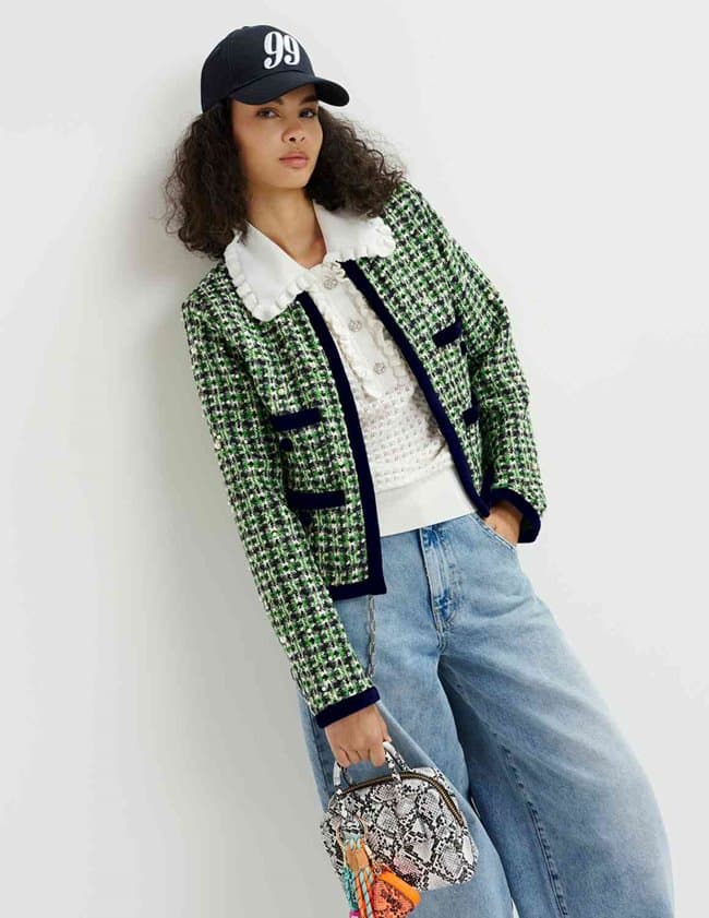 Essentiel Antwerp homework pearl jacket - green