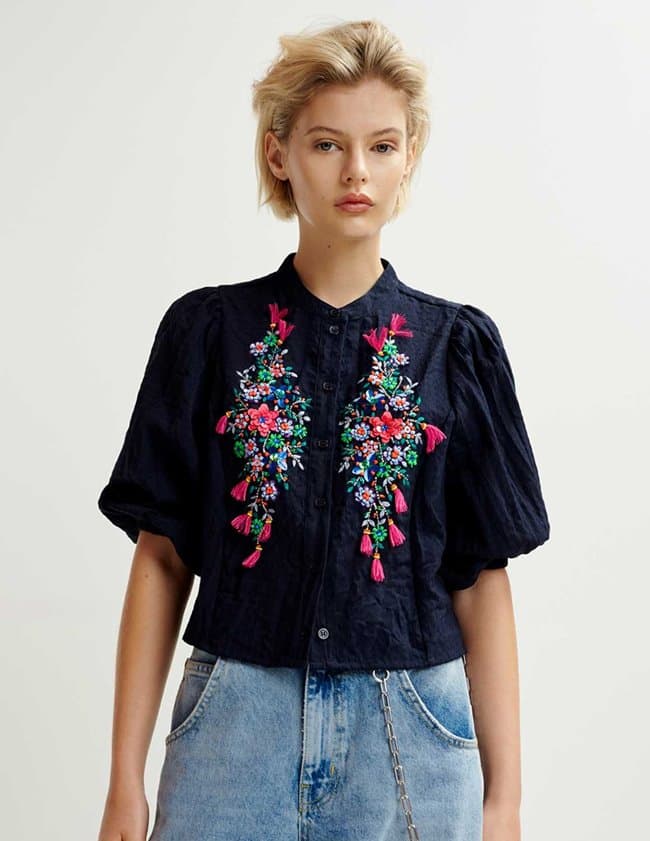 Essentiel Antwerp heartfelt shirt - dark navy