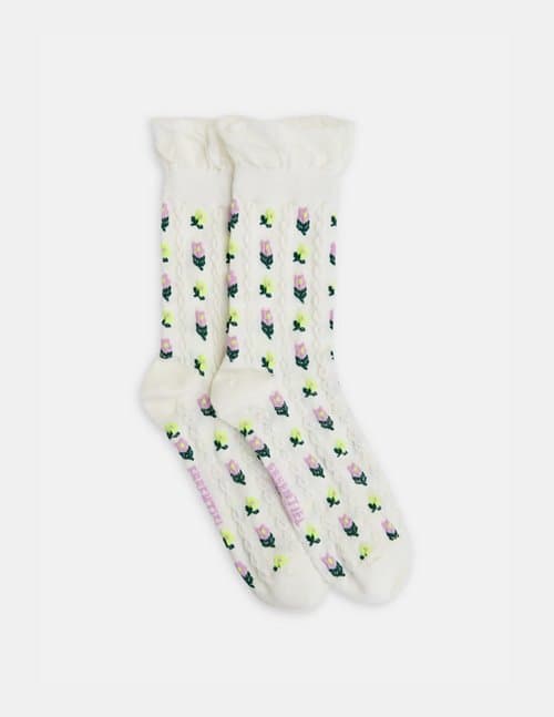 Essentiel Antwerp hafter frilly socks - white