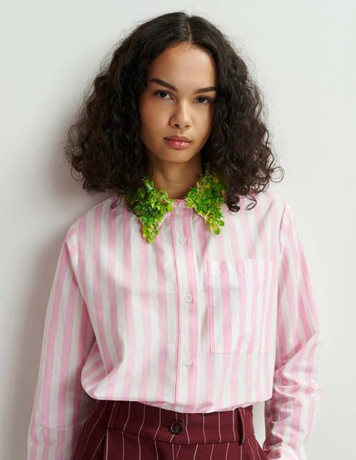 Essentiel Antwerp hashbrown shirt - pink