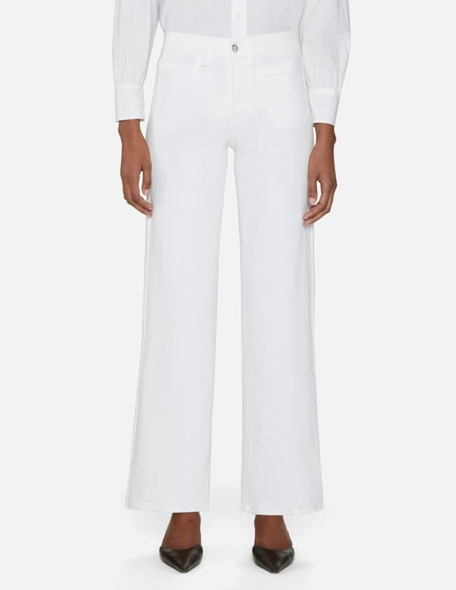 Frame Jeans le slim palazzo jean - white