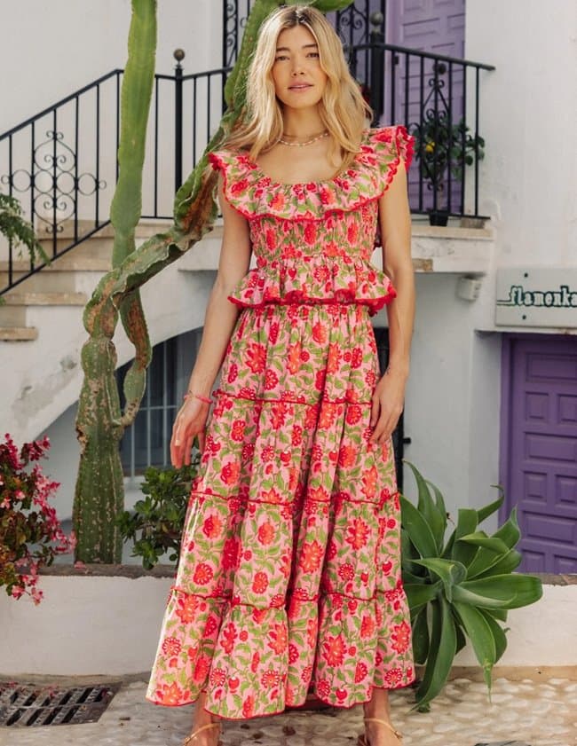 Pink City Prints rah rah skirt - candy