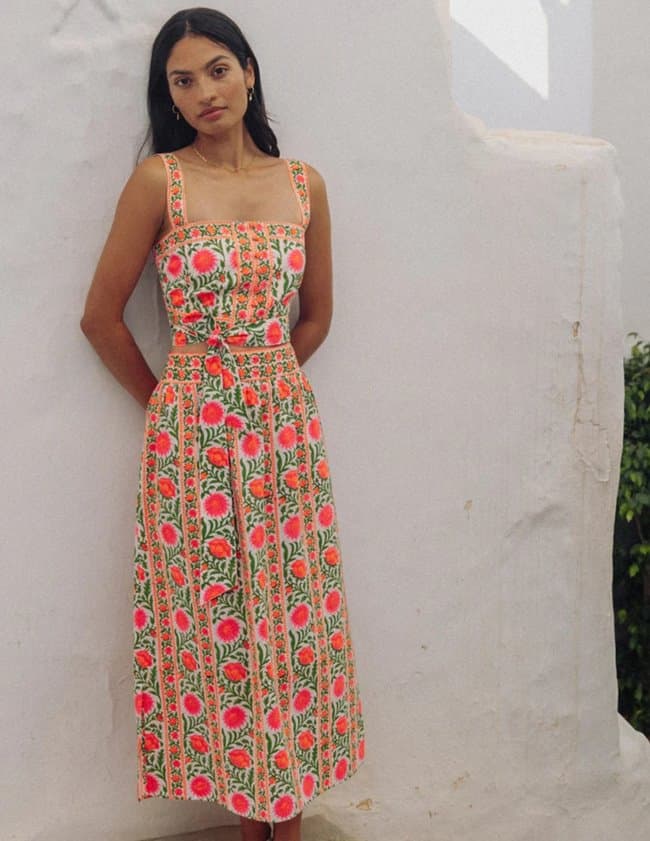 Pink City Prints immy skirt - neon