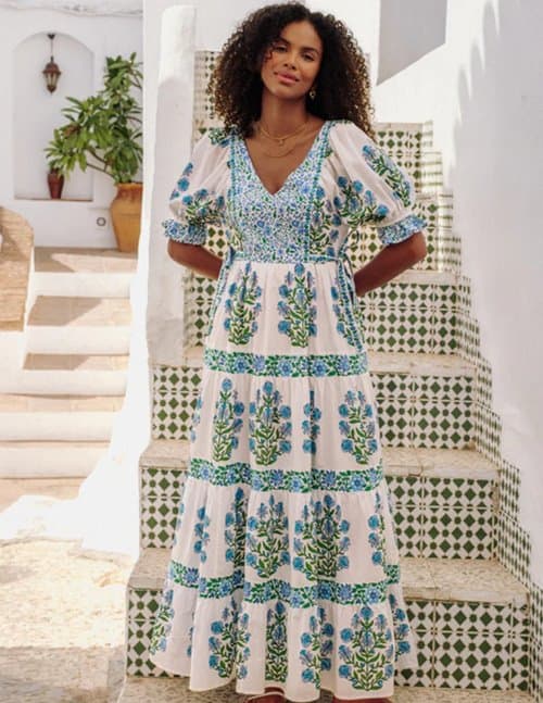 Pink City Prints laura dress - dusk