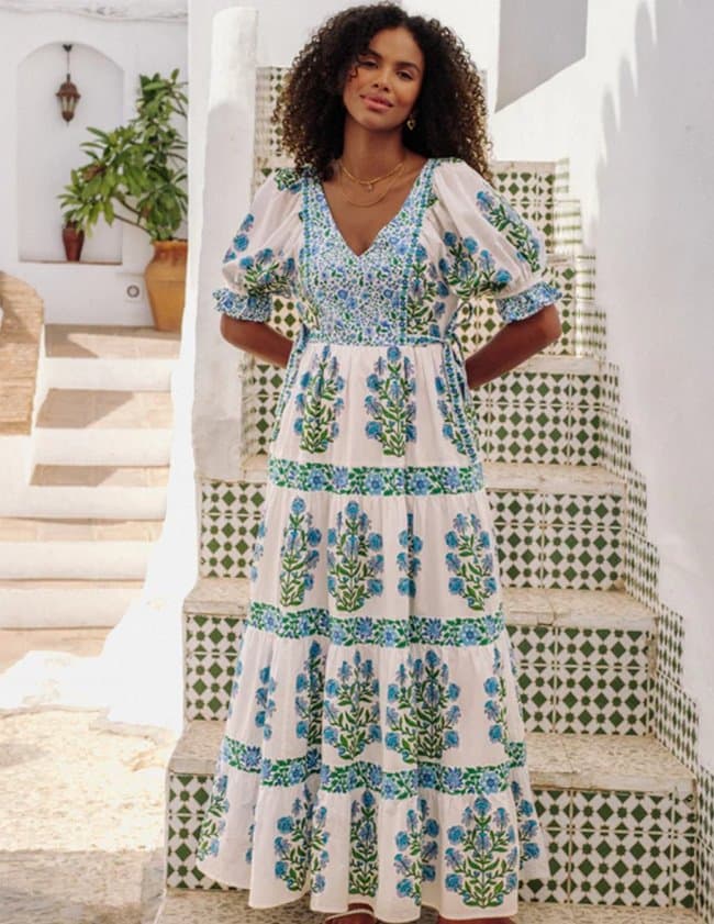 Pink City Prints laura dress - dusk