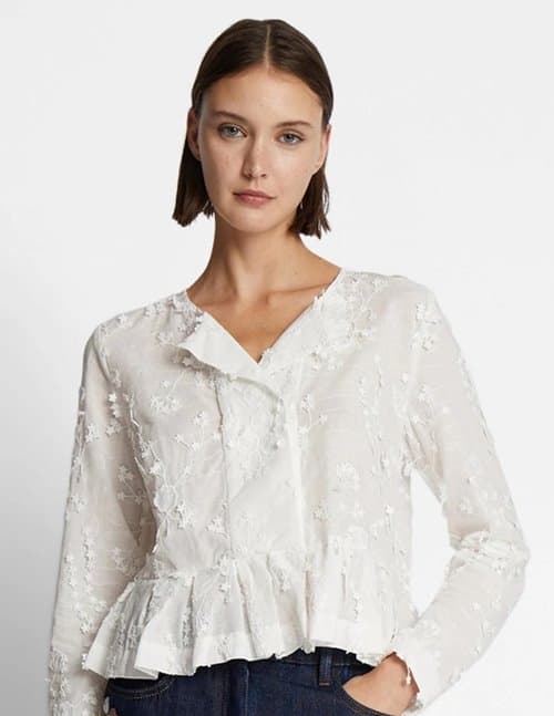 Munthe fridoline blouse - ivory