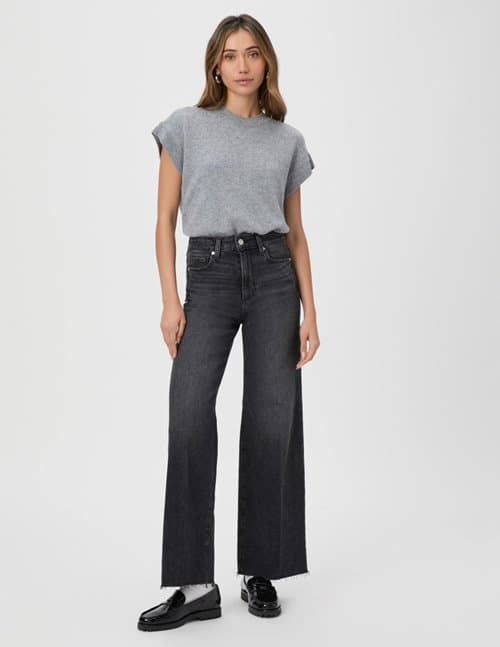 Paige Jeans anessa 31 jeans - viper black distressed