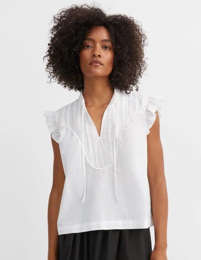 SKALL Studio aurora top - white