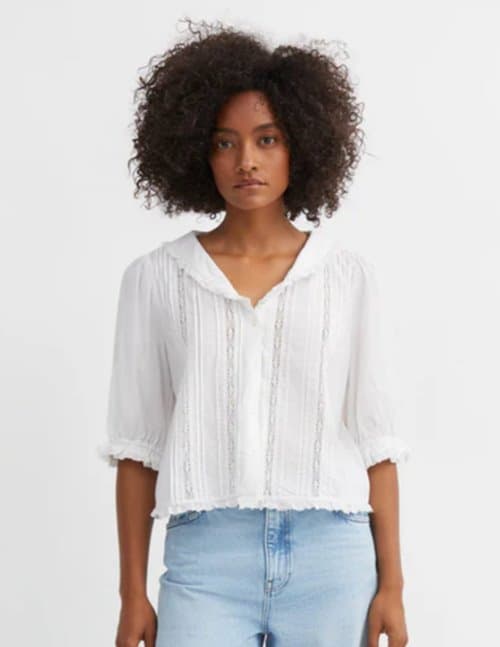 SKALL Studio magnolia blouse - white