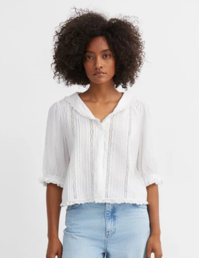 SKALL Studio magnolia blouse - white