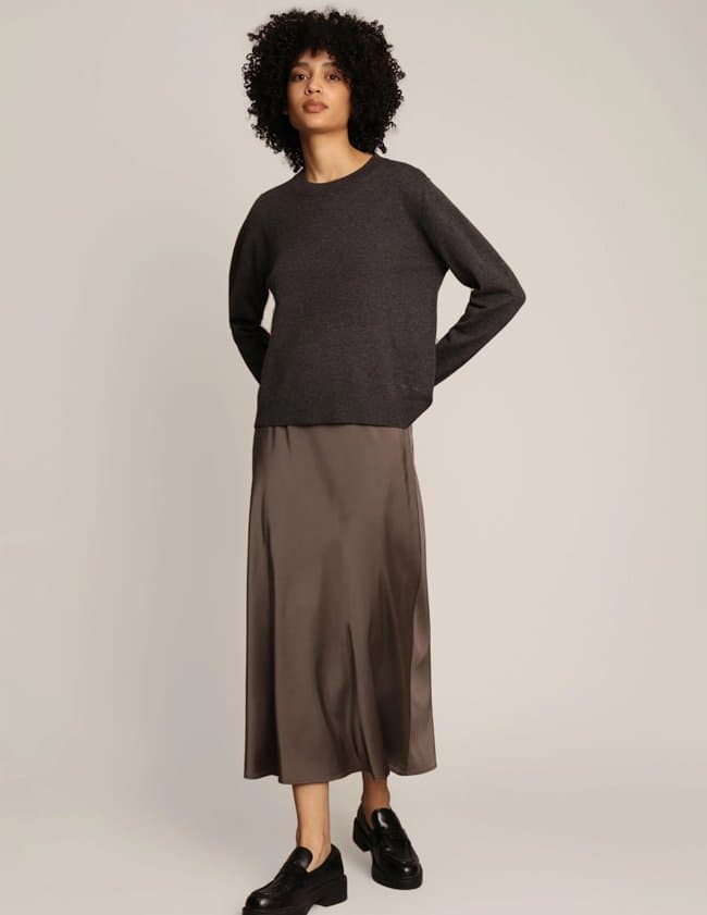 Munthe swelina jumper - charcoal side