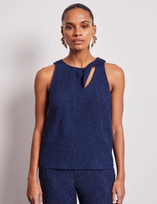 Vivere by Savannah Miller matilda top - navy