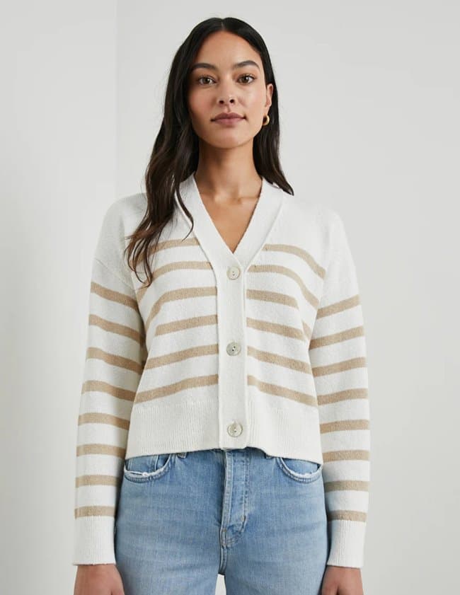 Rails geneva cardigan - ivory / oat