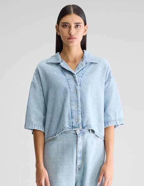 Bellerose pool shirt - blue denim