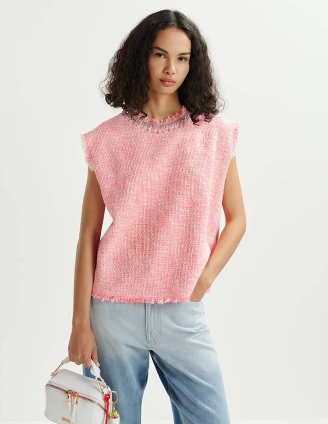 Essentiel Antwerp honduras top - pink