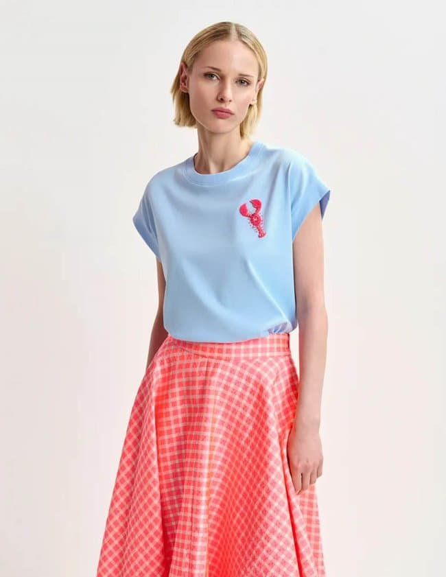 Essentiel Antwerp hobster t - shirt - blue