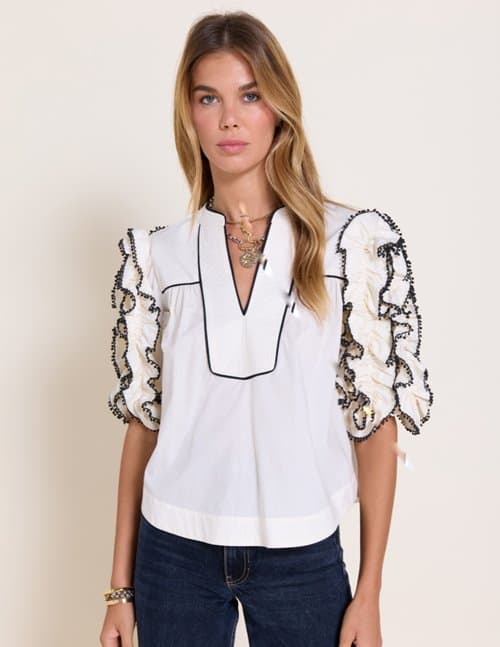 Scarlett Poppies rose top - vanilla
