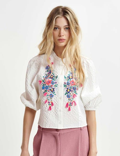 Essentiel Antwerp heartfelt shirt - white