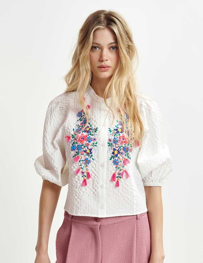 Essentiel Antwerp heartfelt shirt - white