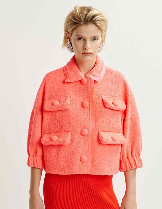 Essentiel Antwerp hecks jacket - pink