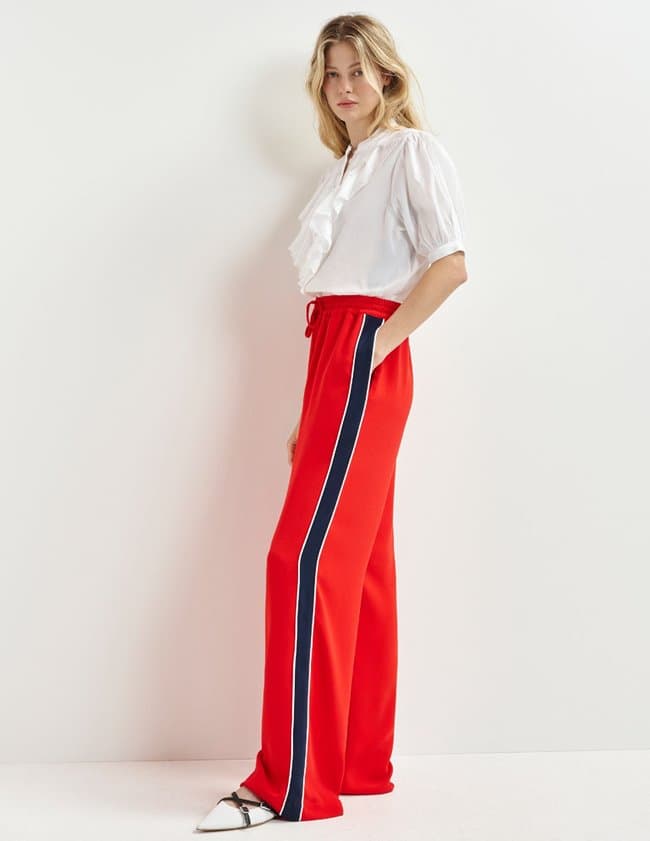 Essentiel Antwerp hazelnut trousers - red