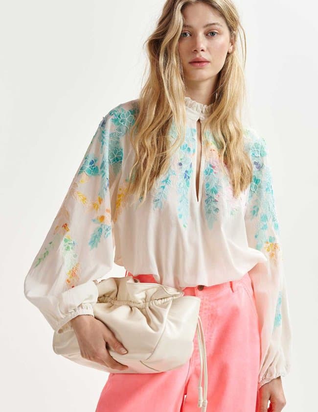 Essentiel Antwerp hitrus top - white