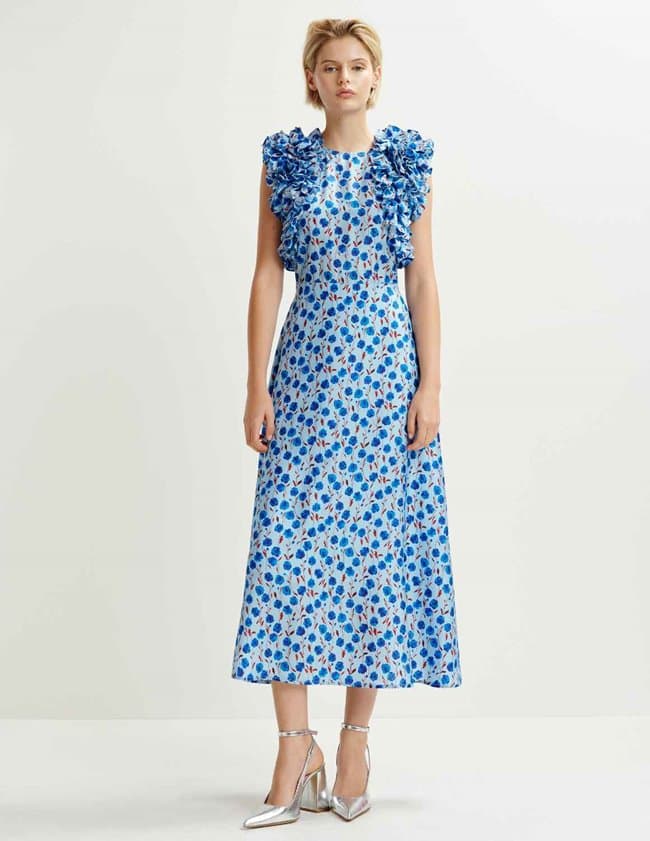 Essentiel Antwerp hexico dress - blue