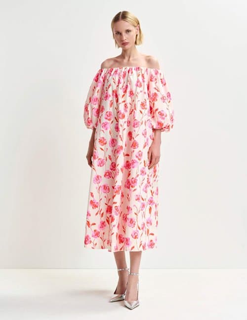 Essentiel Antwerp hamille dress - off - white