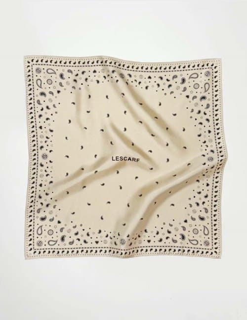Lescarf paisley scarf - sand