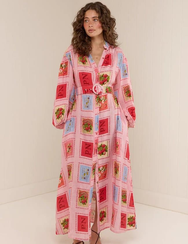 Palm Noosa noddy dress - strawberry