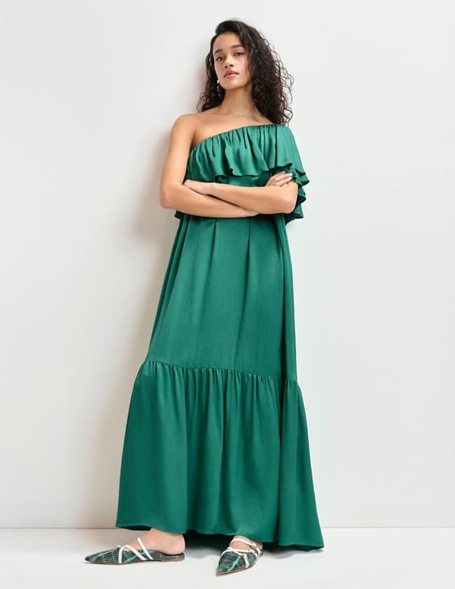 Essentiel Antwerp hoenix dress - dark green