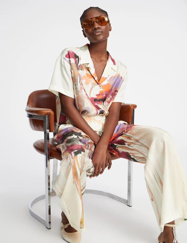 Munthe paine silk shirt - sand model