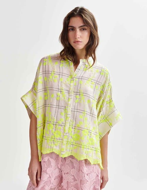 Essentiel Antwerp hacramento shirt - off white